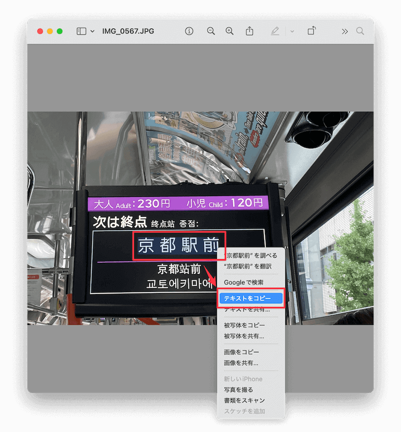 テキストをコピー
