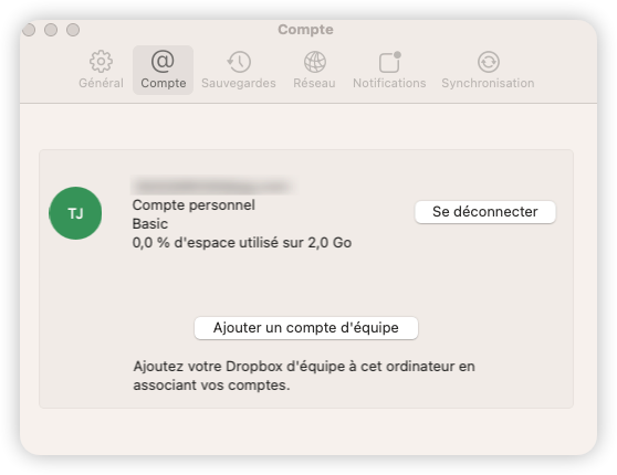 Sign Out Dropbox