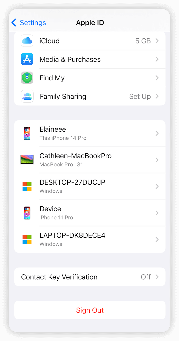 Sign Out of Apple ID on iPhone