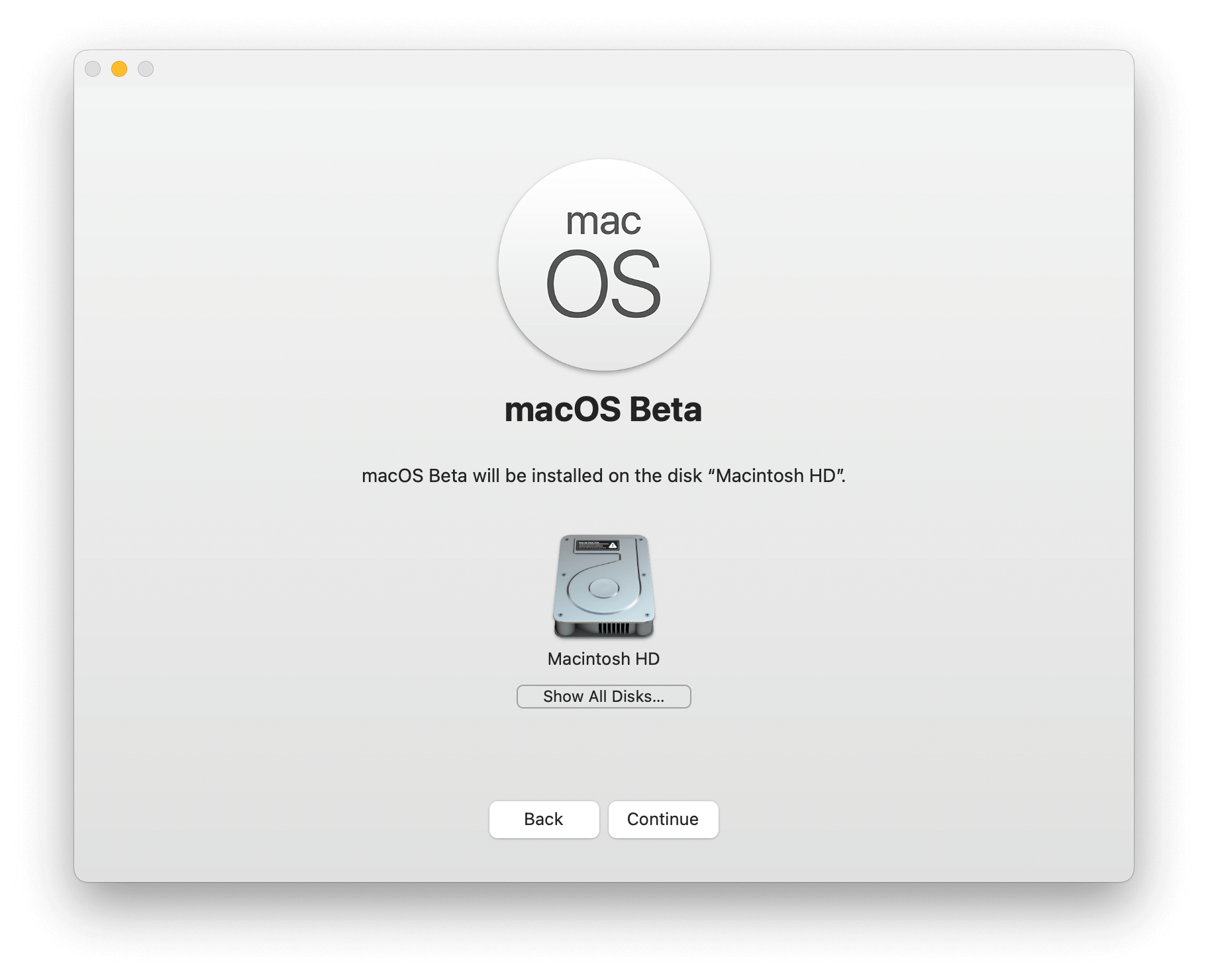 새 볼륨에 macOS Tahoe 26 설치
