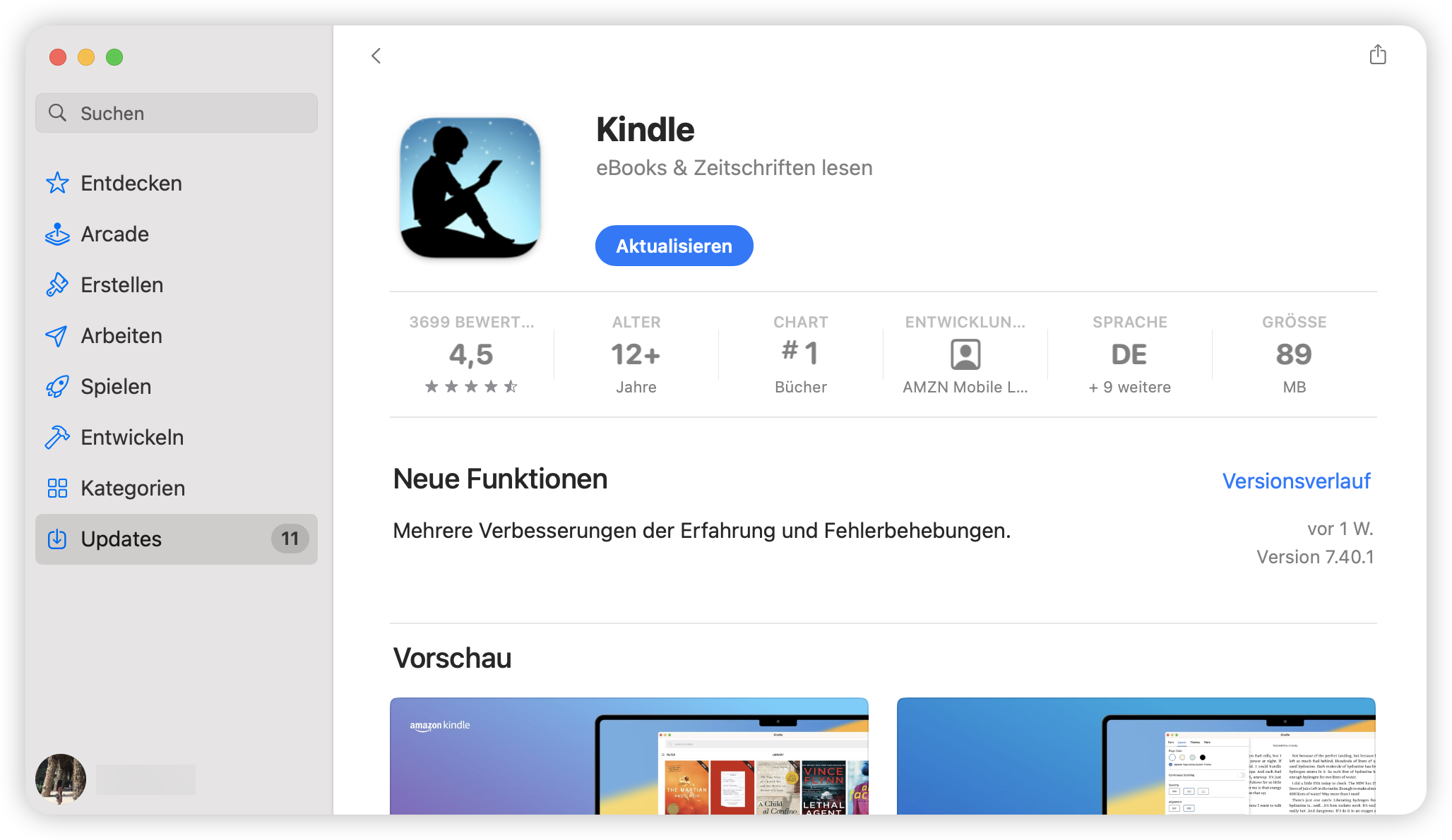Apps auf macOS Tahoe aktualisieren