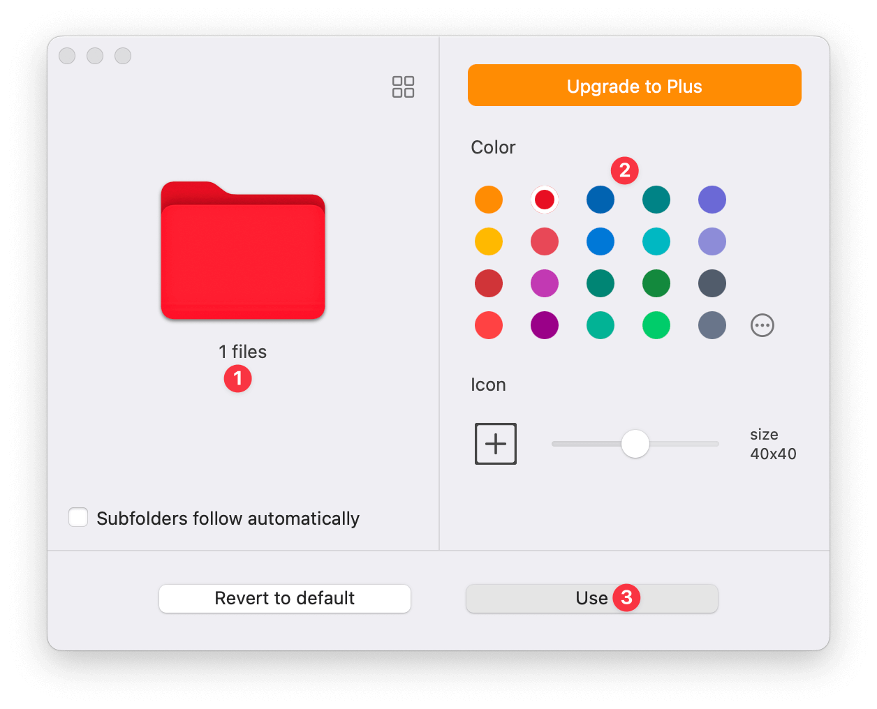 Folder by Color 更改 Mac 資料夾顏色