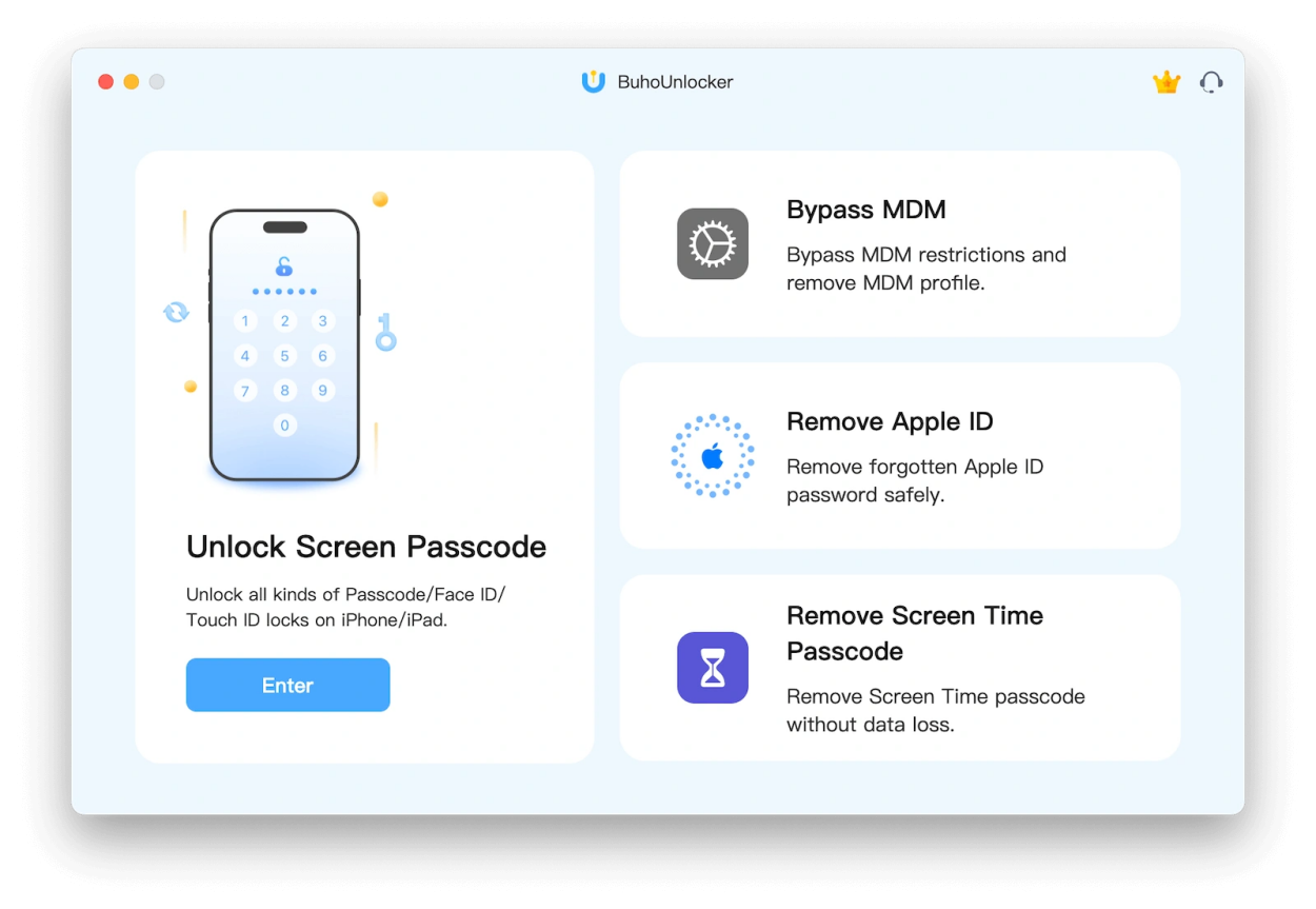 Alternativas gratuitas a 4uKey - BuhoUnlocker