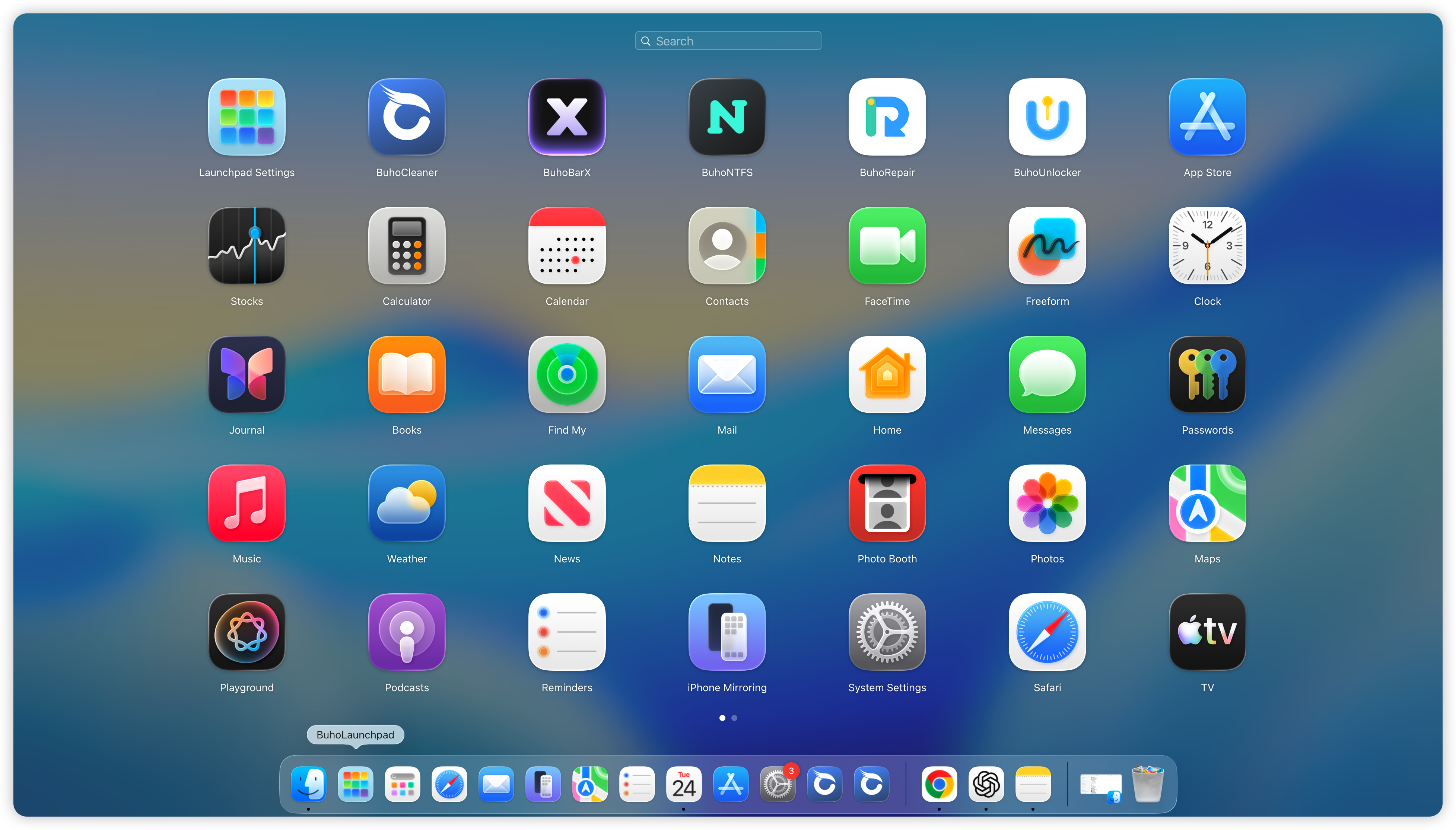 BuhoLaunchpad Main Interface