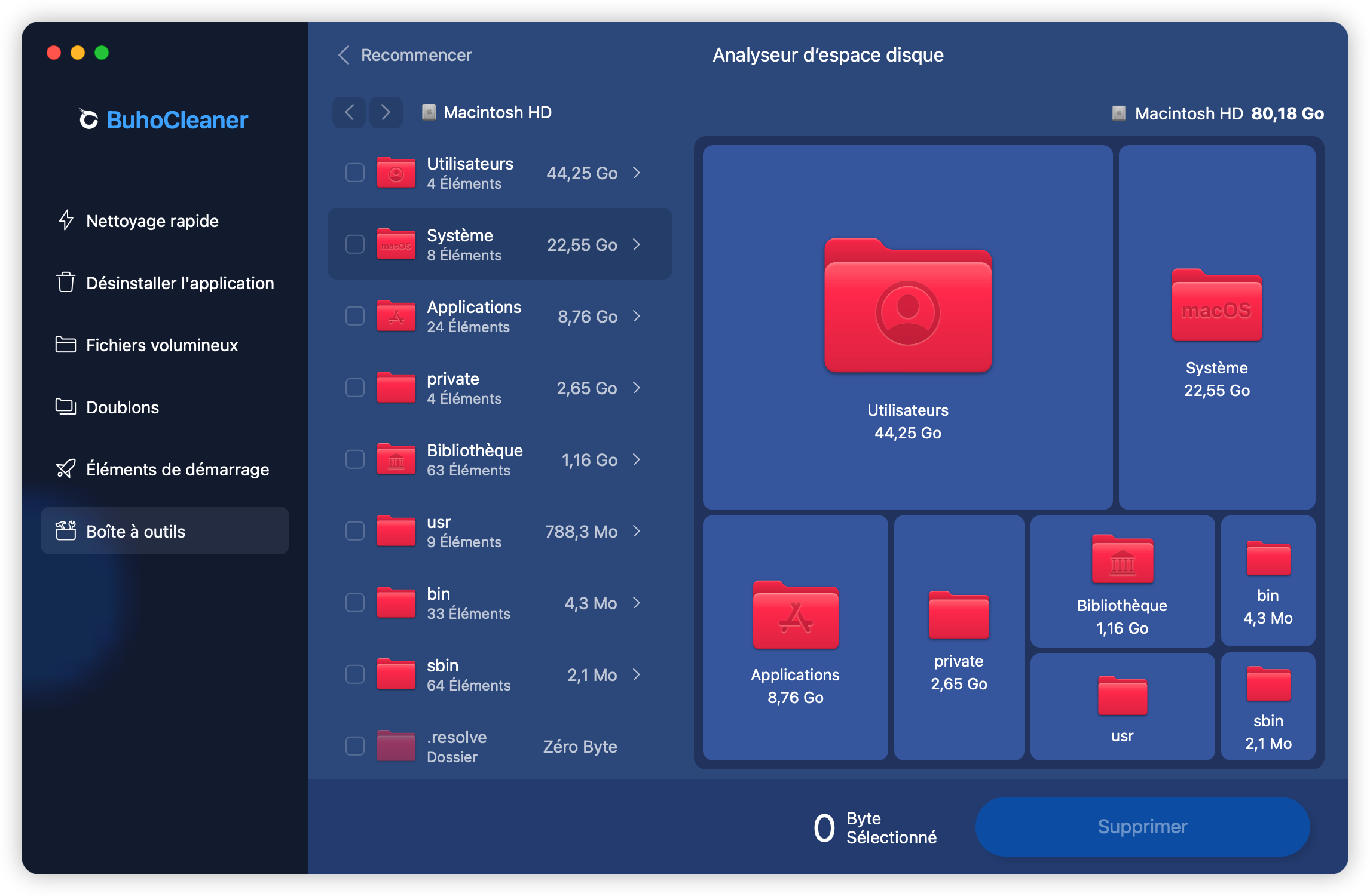 Meilleurs analyseurs d'espace disque Mac - BuhoCleaner