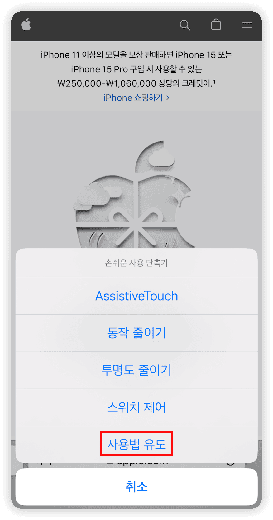 Accessibility Shortcut Guided Access