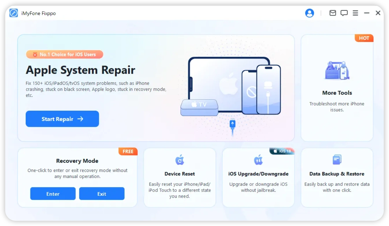 AnyFix Alternative - iMyFone Fixppo