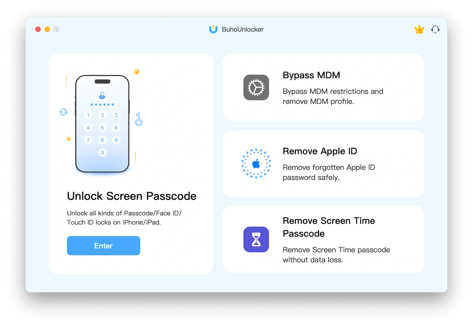 Alternativa Gratuita ao AnyUnlock - BuhoUnlocker