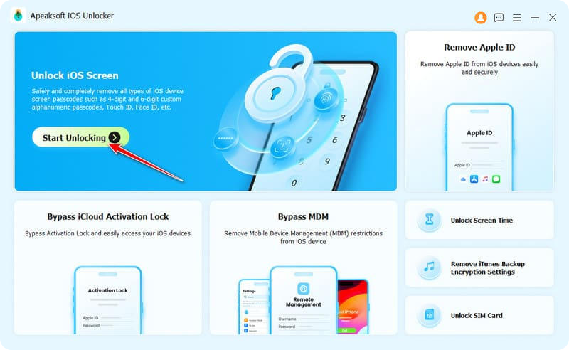 Apeaksoft iOS Unlocker - Unlock Disabled iPhone Without Passcode