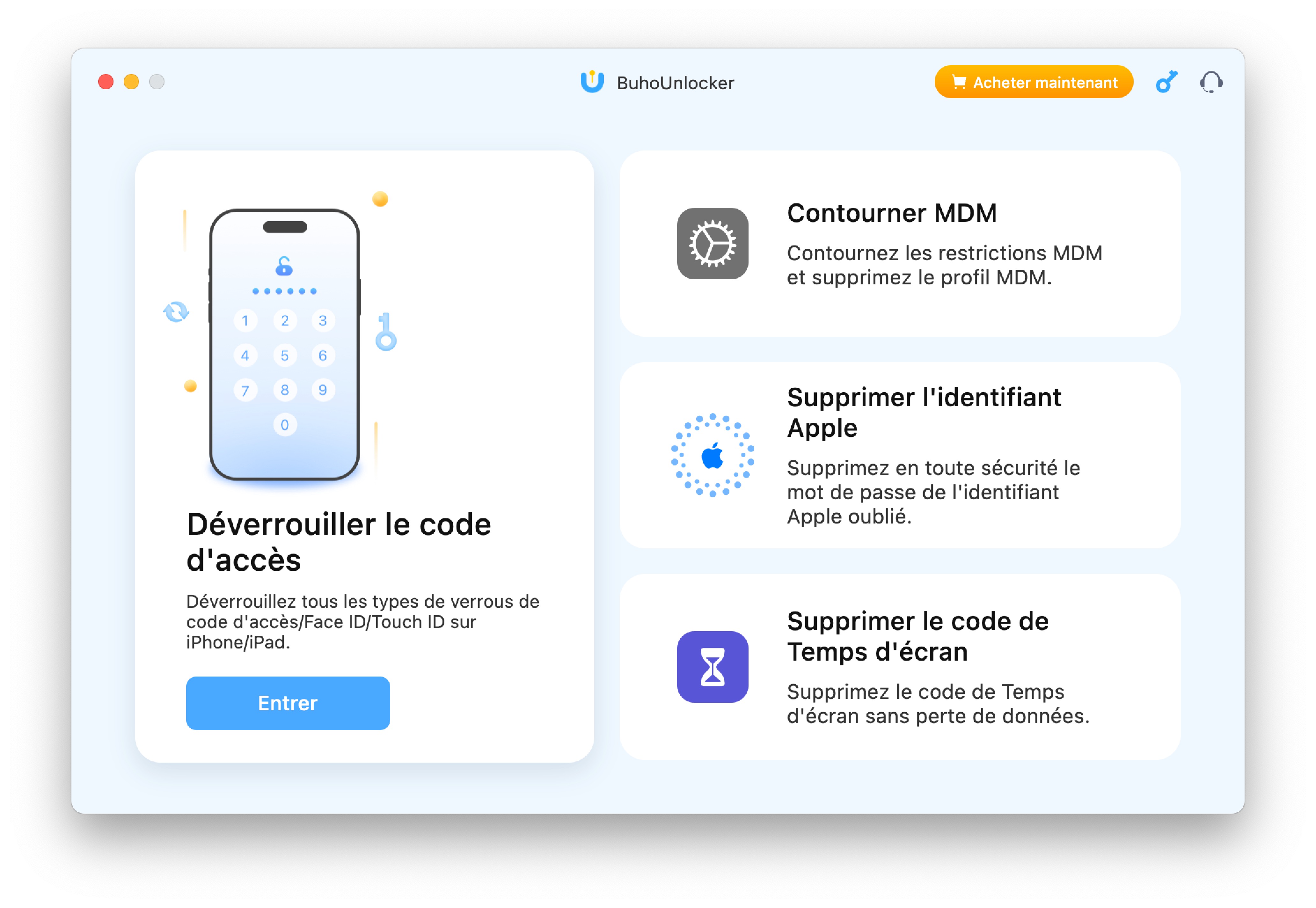 BuhoUnlock - Déverrouiller le code de l’écran