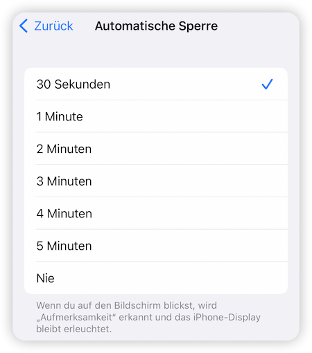 Change Auto-Lock Time and Turn off Auto-Lock