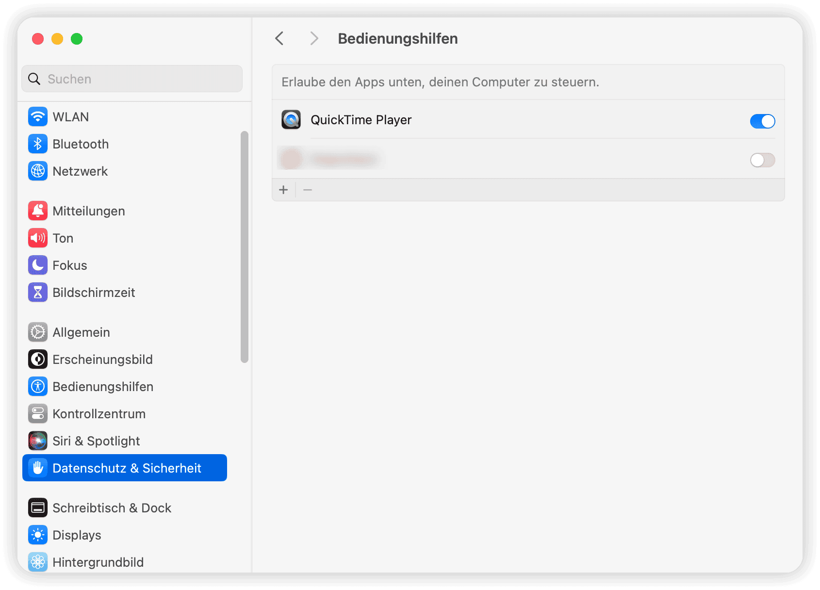 Überprüfen Sie, welche Apps Ihren Mac steuern