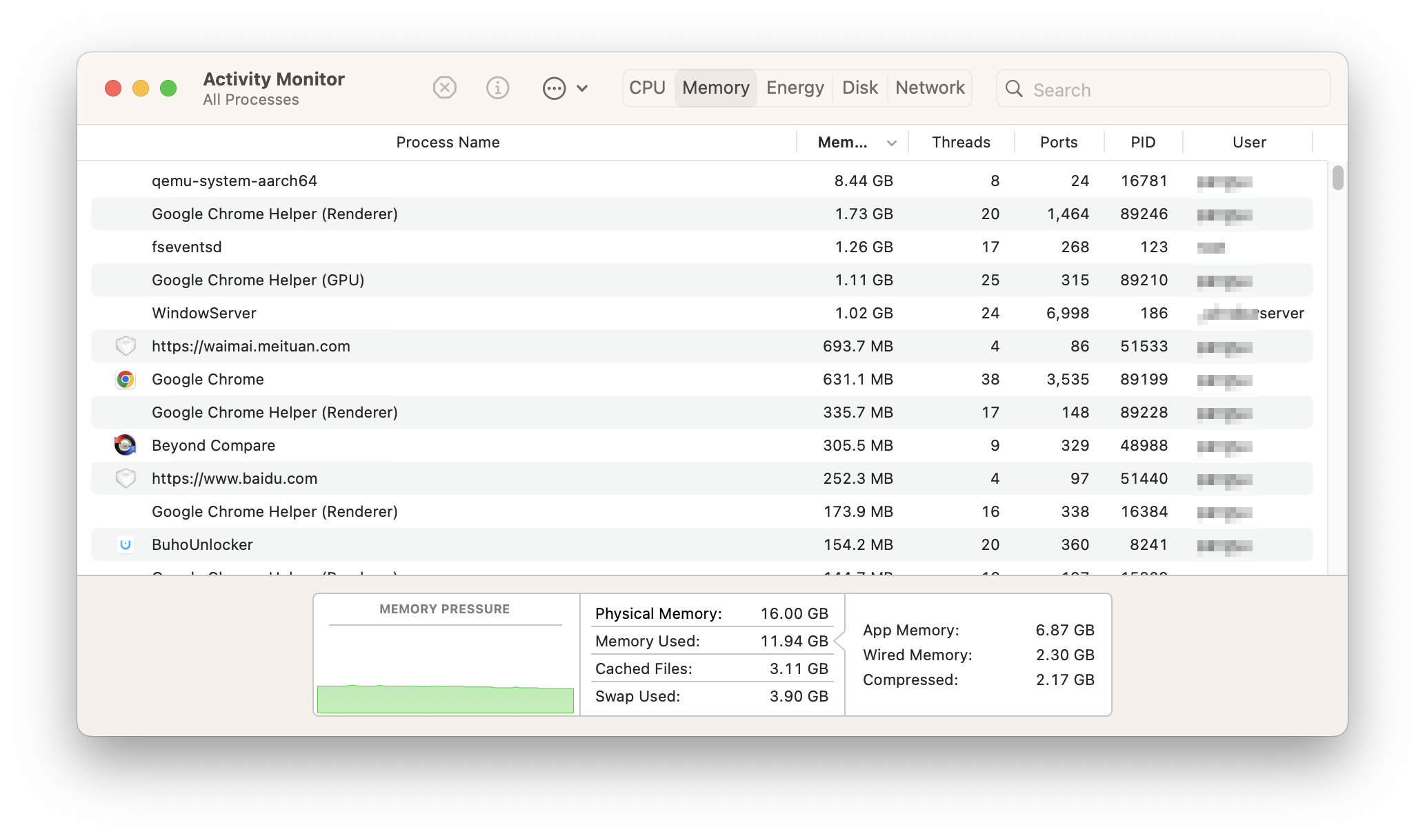 Check Memory Usage with Activity Monitor on Mac
