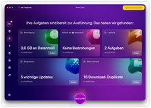 CleanMyMac Benutzeroberfläche