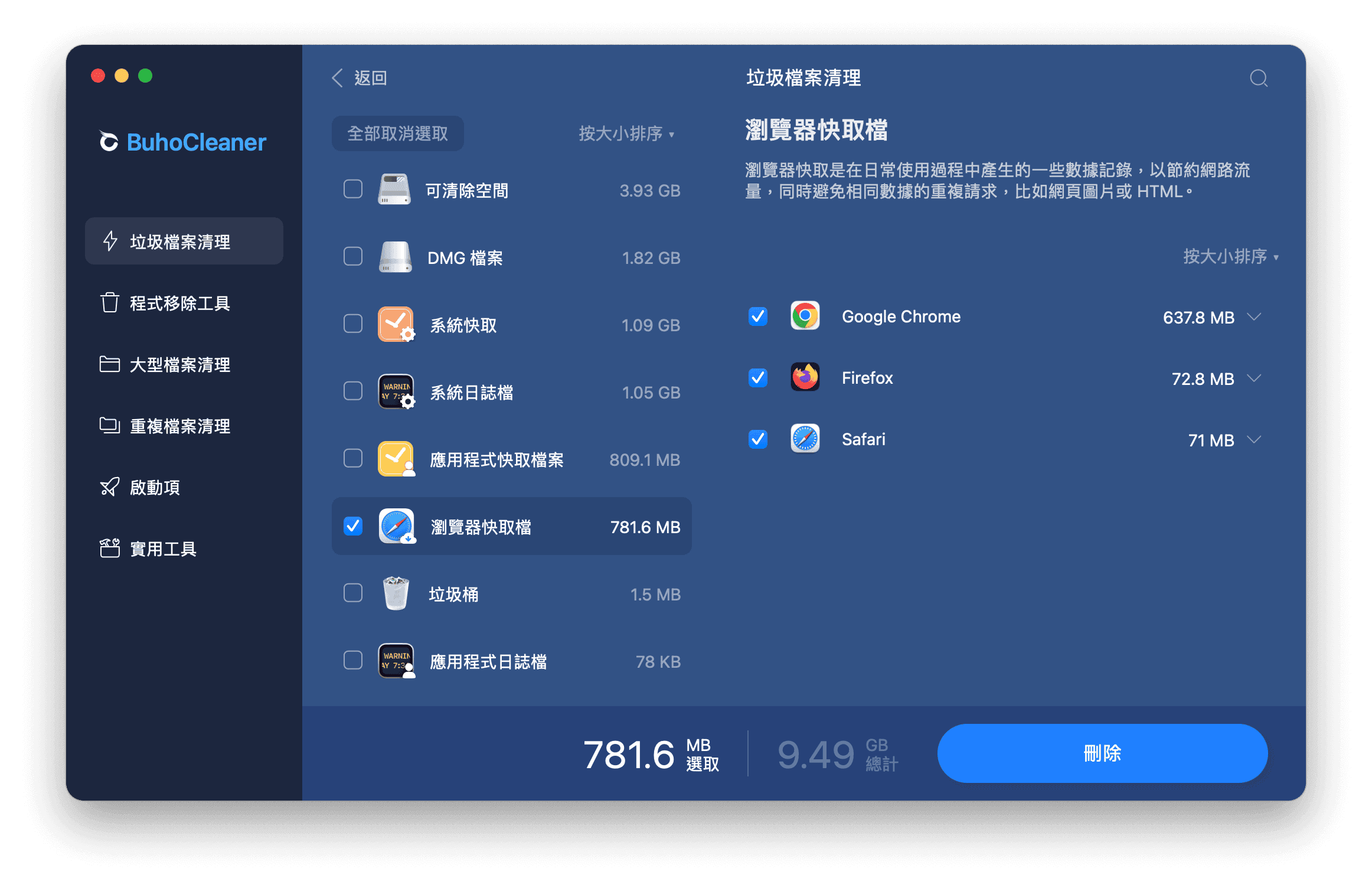 清理 Mac 快取