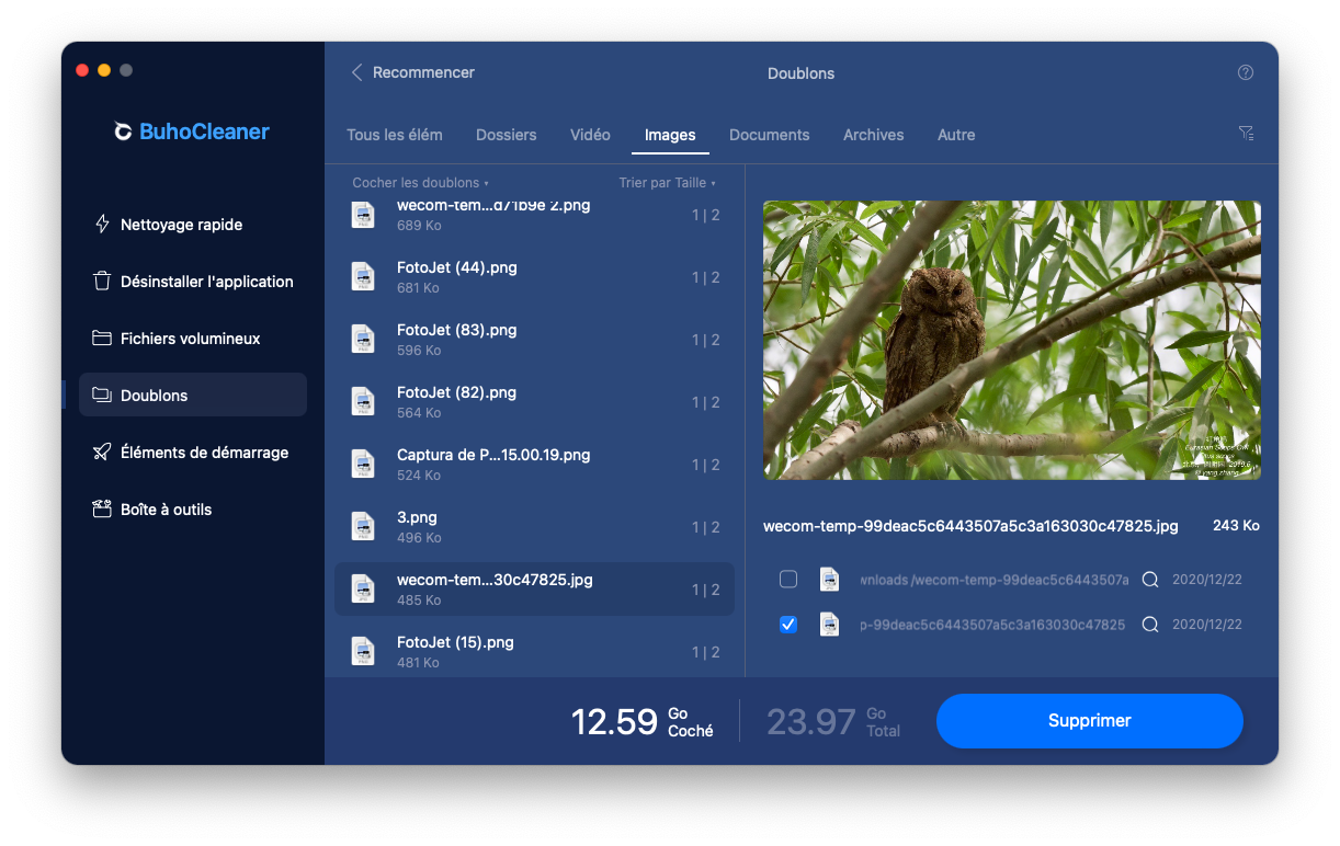 Find and Delete Duplicate Files with BuhoCleaner