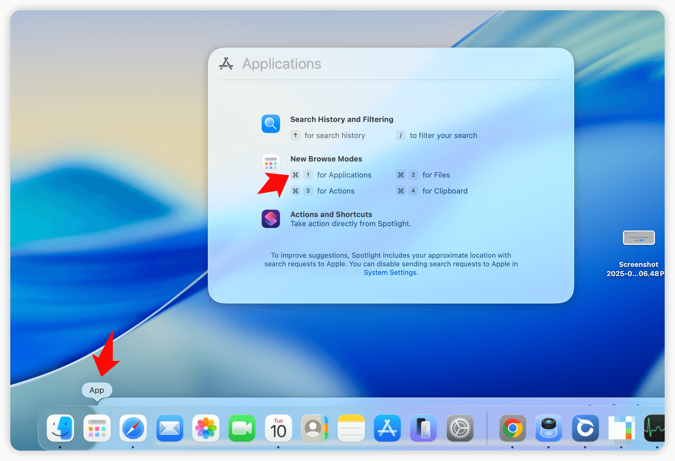 App geklickt, aber Spotlight-Suche öffnet sich unter macOS Tahoe