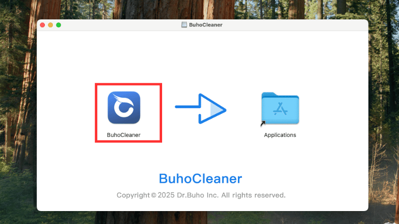 BuhoCleanerのアイコンをクリック