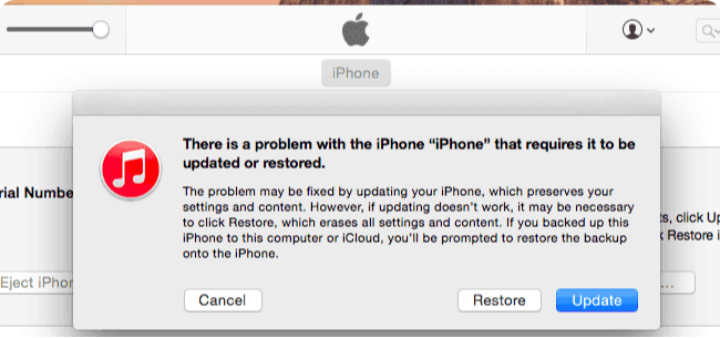 Connect iPhone to iTunes/Finder