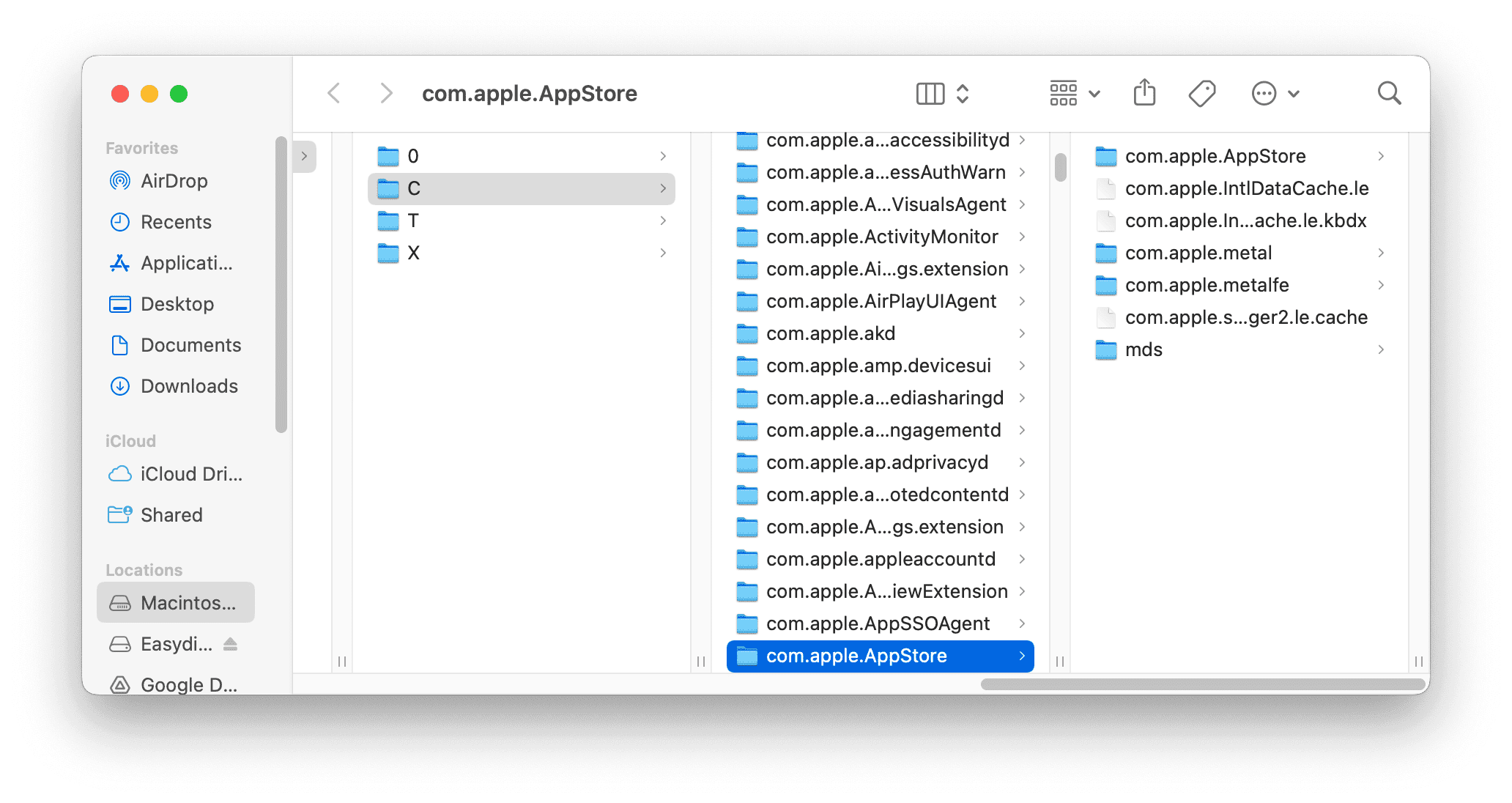 Delete App Store file