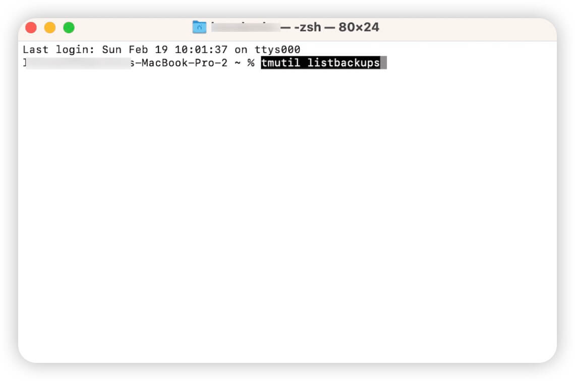 How to delete Time Machine backups with Terminal