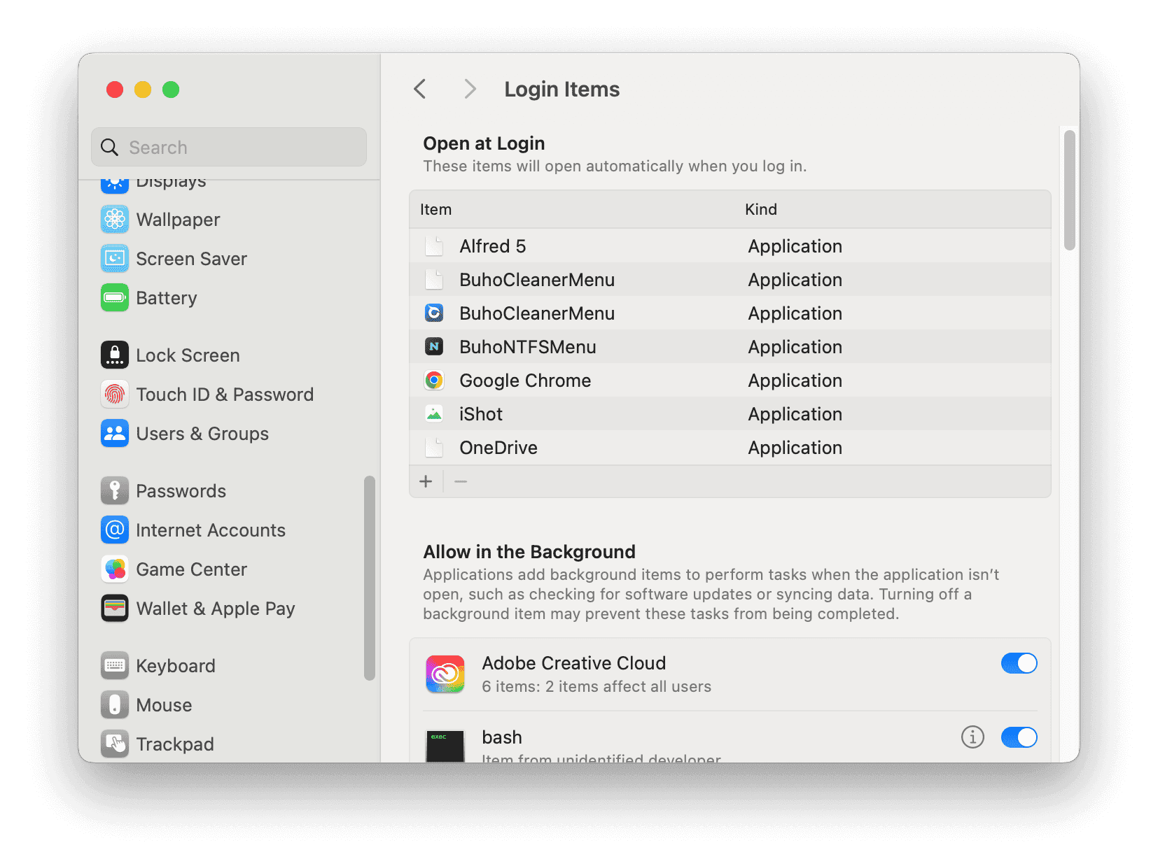 Disable Login Items on Mac Ventura, Sonoma, Sequoia, and Tahoe