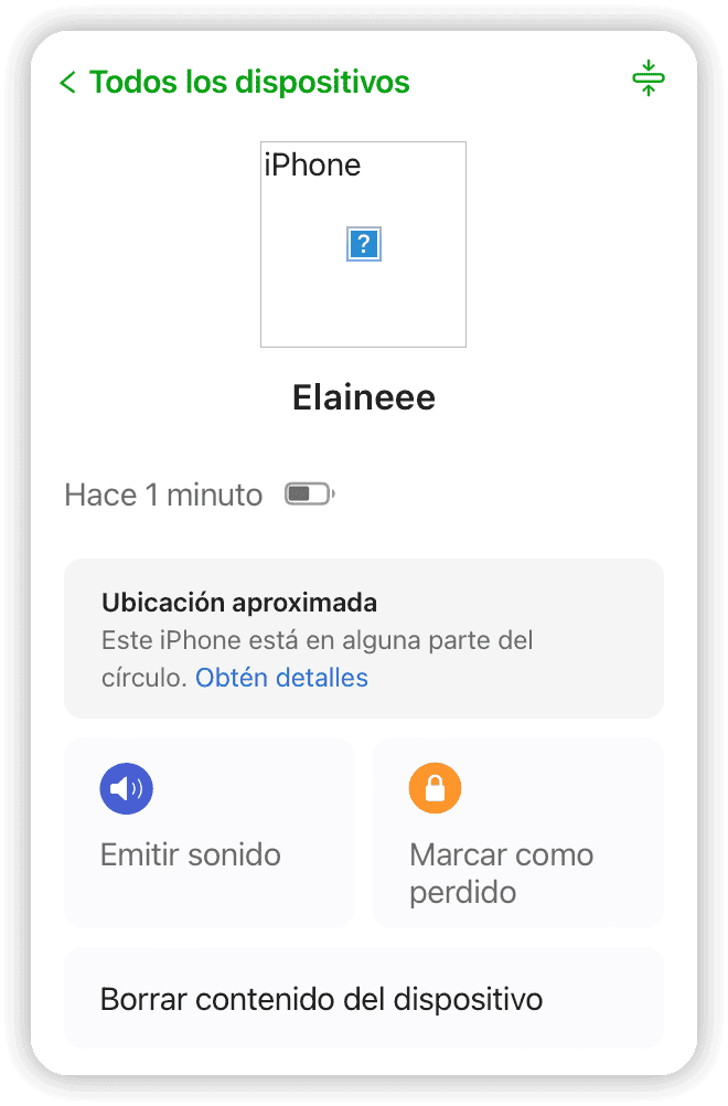 Formatear iPhone bloqueado con iCloud - Elige "Borrar contenido del dispositivo"