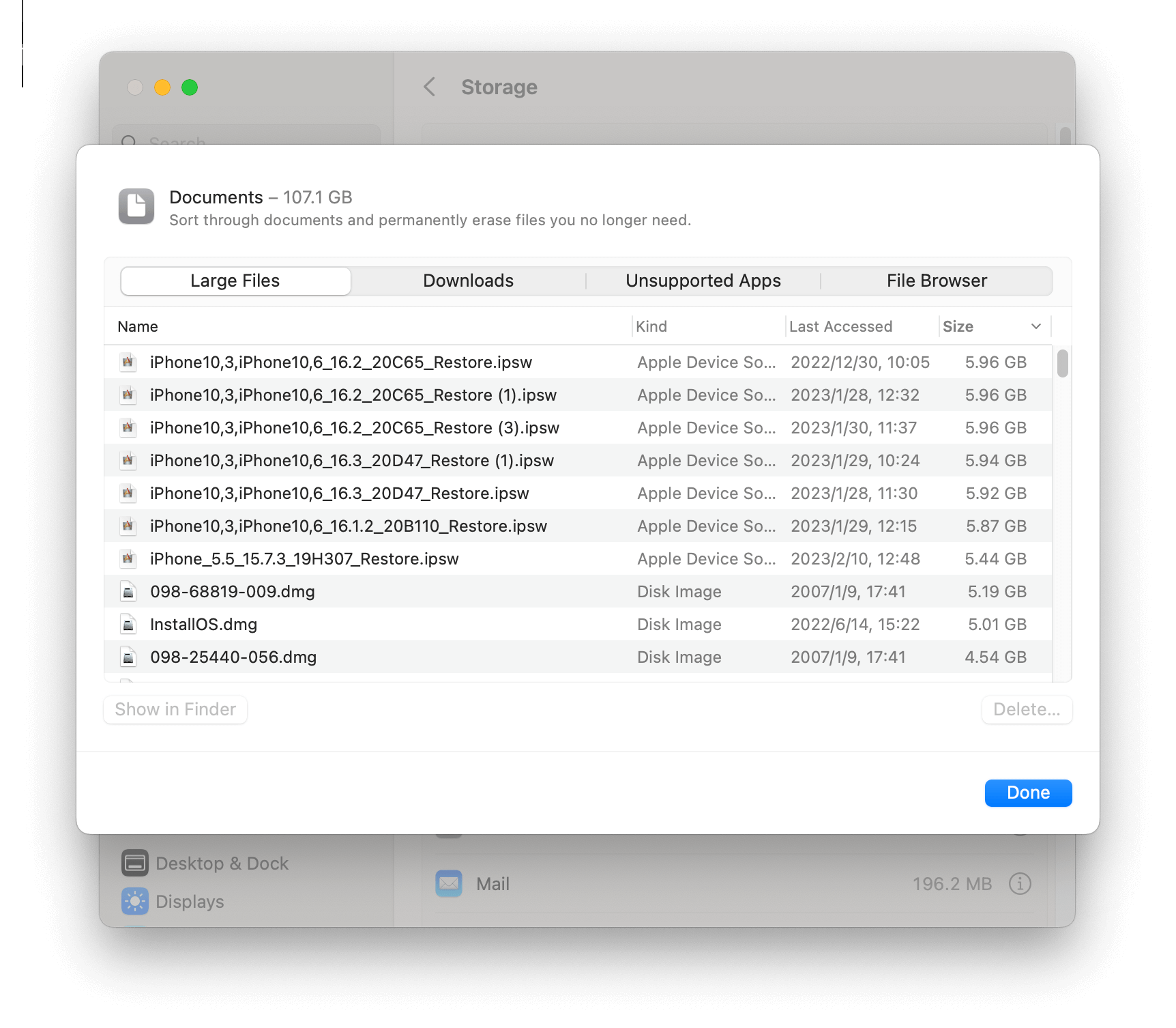 Find and Delete Large Files on Mac