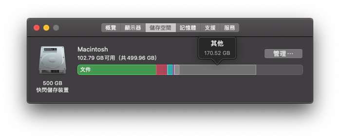 如何清除 Mac 上的「其他」儲存空間 - 查看「其他」