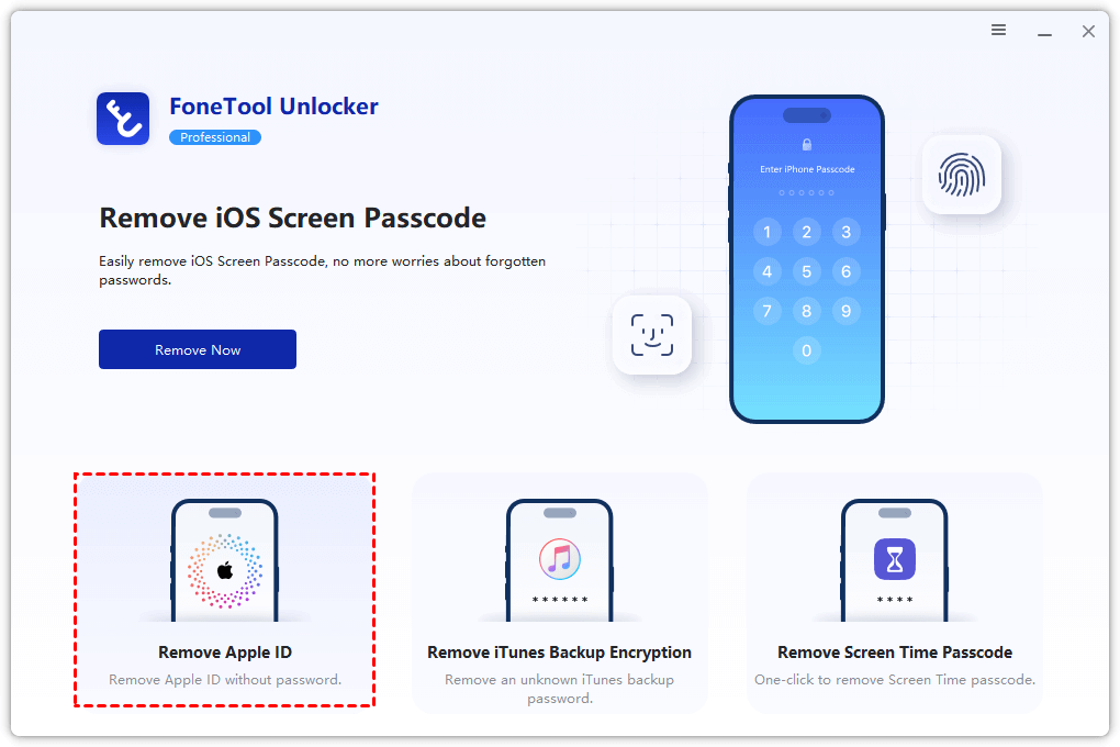 FoneTool Unlocker - Remove Apple ID