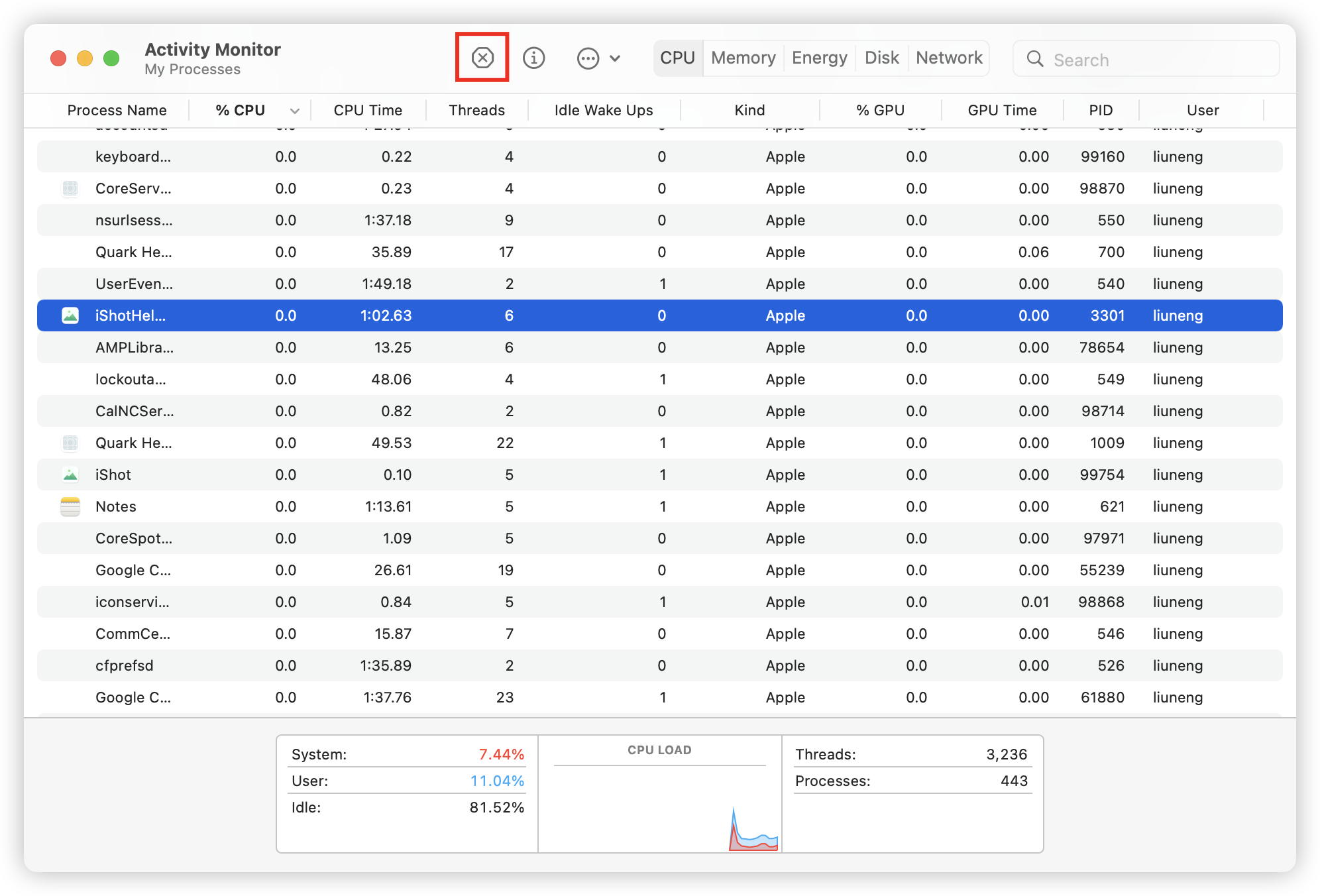 Force Quit Conflictiong Apps on Mac with Activity Monitor