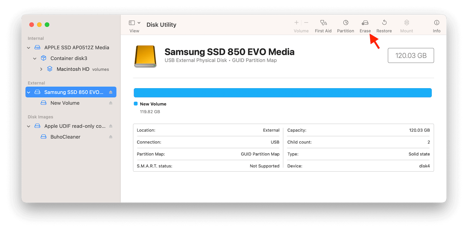 Format External Drive on Mac with Disk Utility