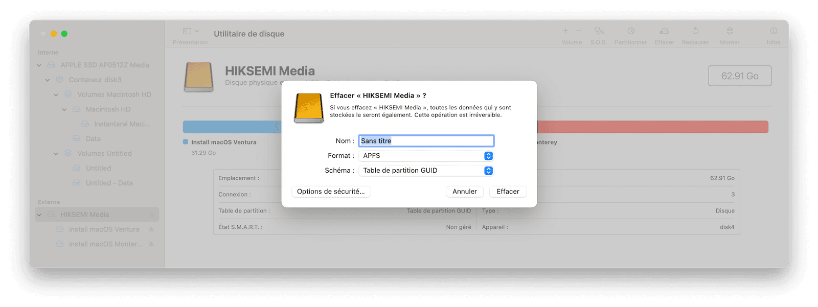 Format External Drive on Mac