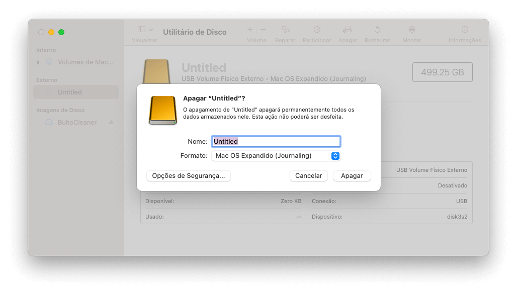 Format External Drive on Mac