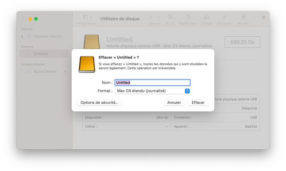 Format External Drive on Mac
