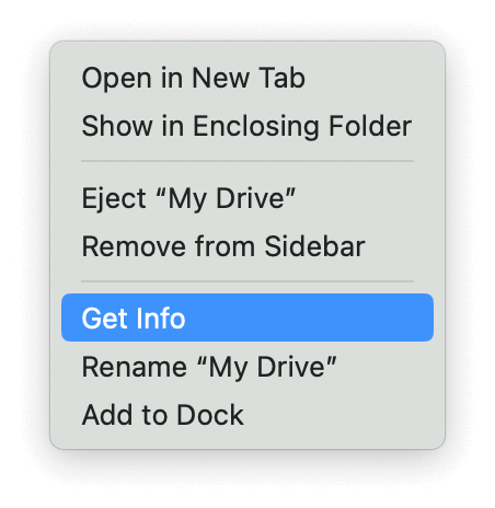 Get Drive Information