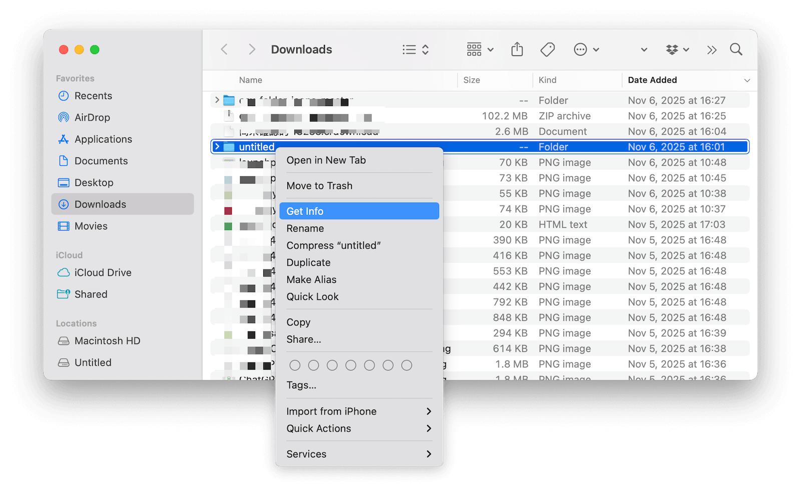 Get Folder Information on Mac