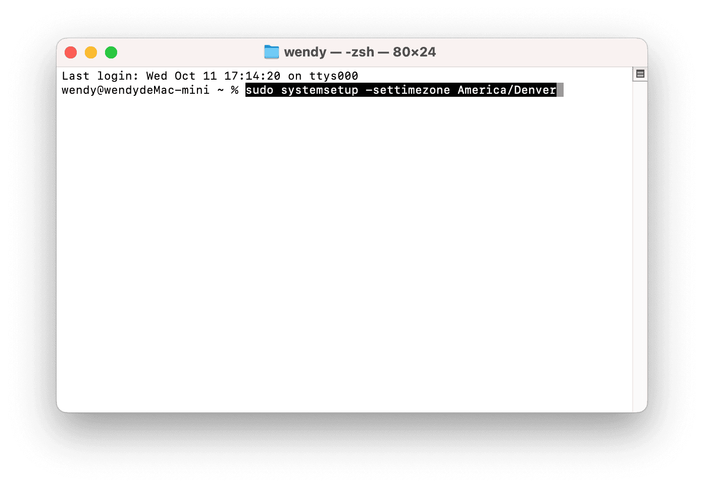 How to Change Time Zone in Mac Terminal