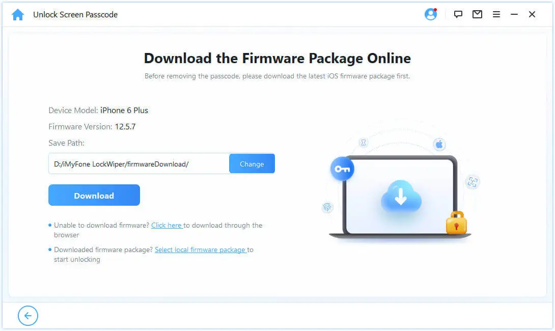 Scarica il Pacchetto Firmware Online