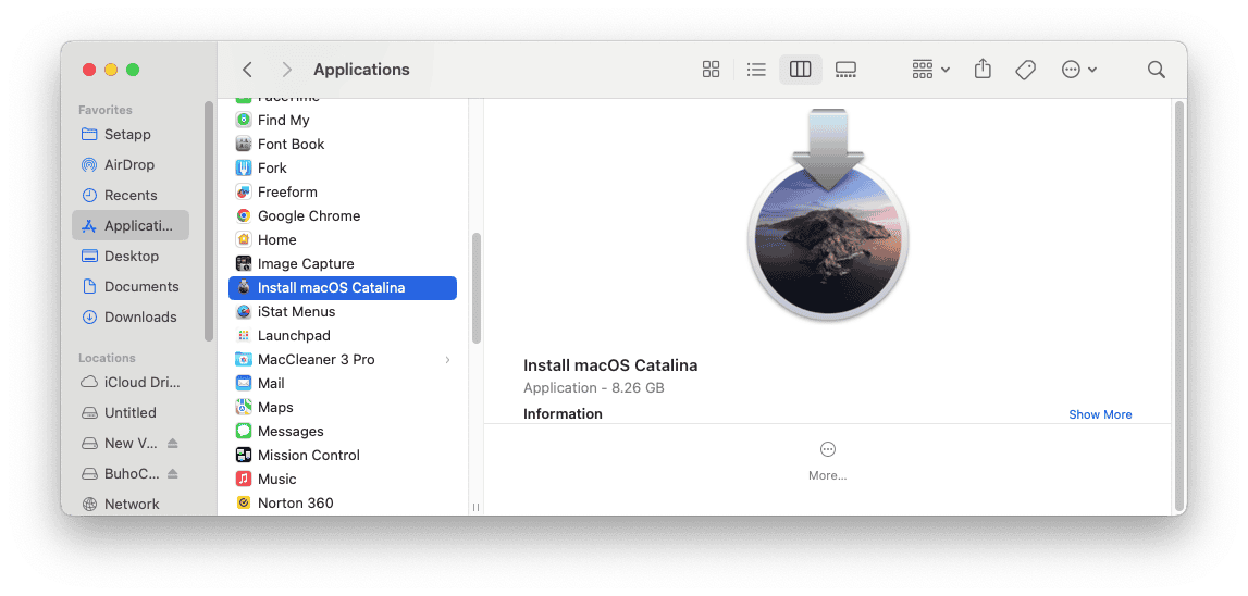 Install macOS Catalina