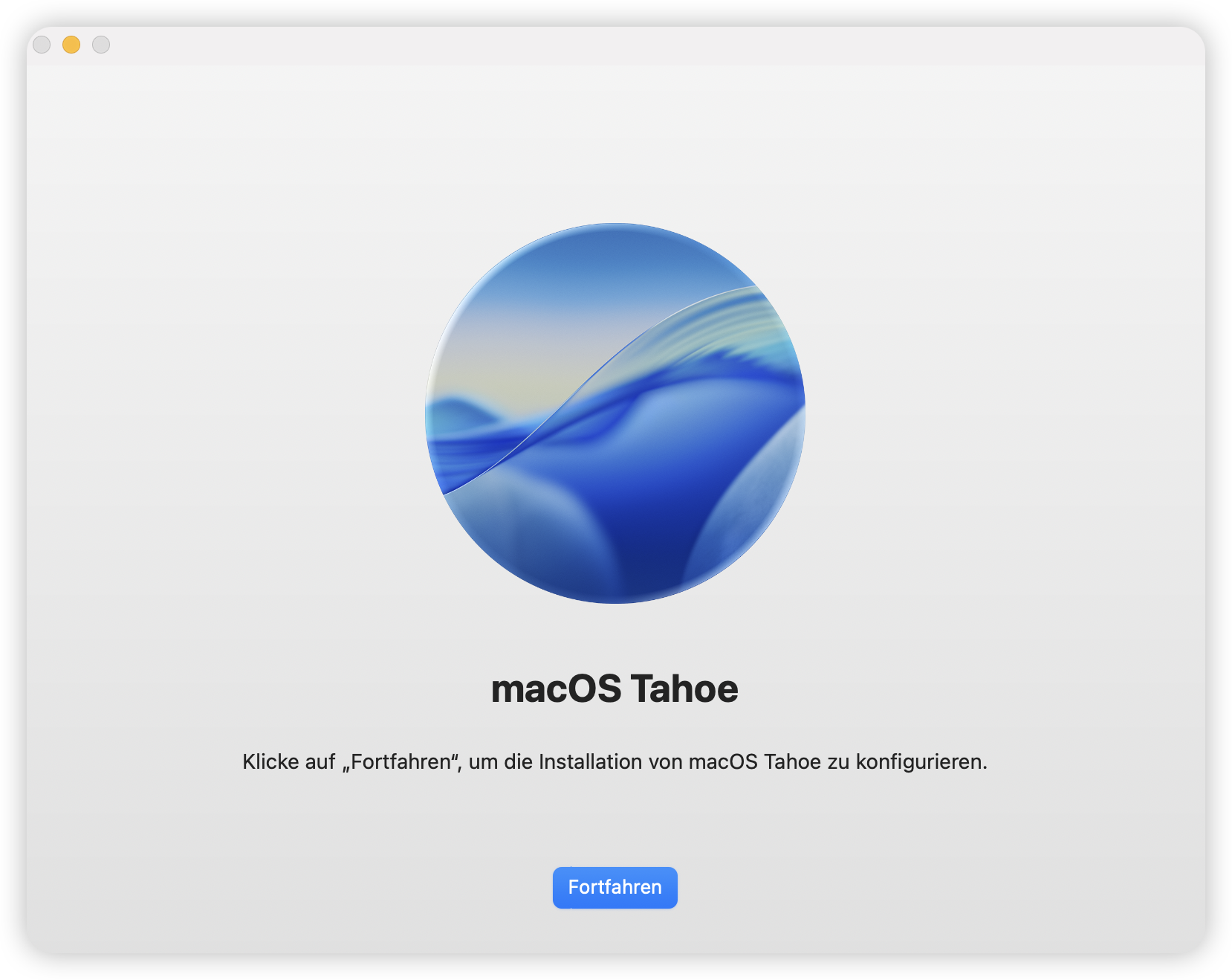 Installieren Sie macOS Tahoe 26