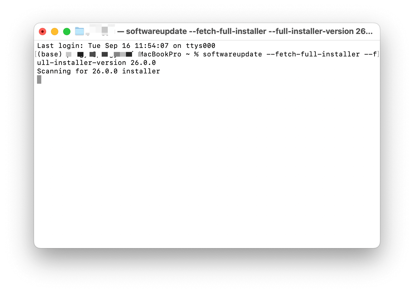Installieren Sie macOS Tahoe mit Terminal