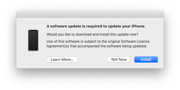 Install Update to Fix iPhone Stuck on Restore Screen