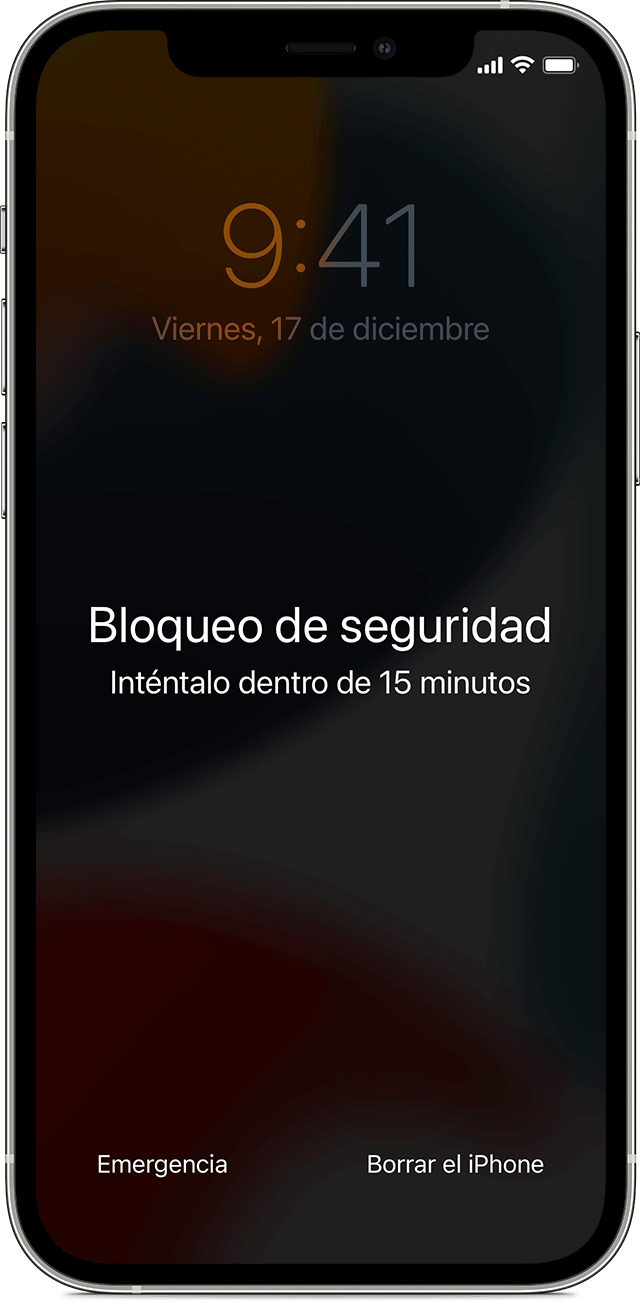 Formatear iPhone bloqueado en la pantalla de bloqueo de seguridad