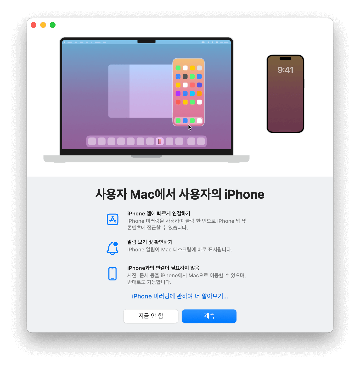 iPhone 미러링