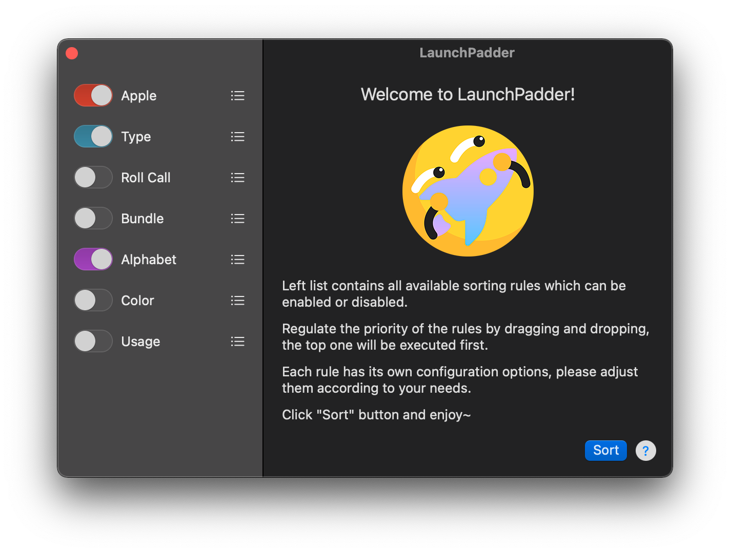 Launchpad Alternative for Mac - LaunchPadder