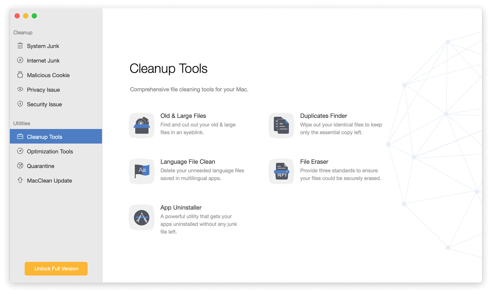 Lijst met gratis alternatieven voor CCleaner - MacClean 3