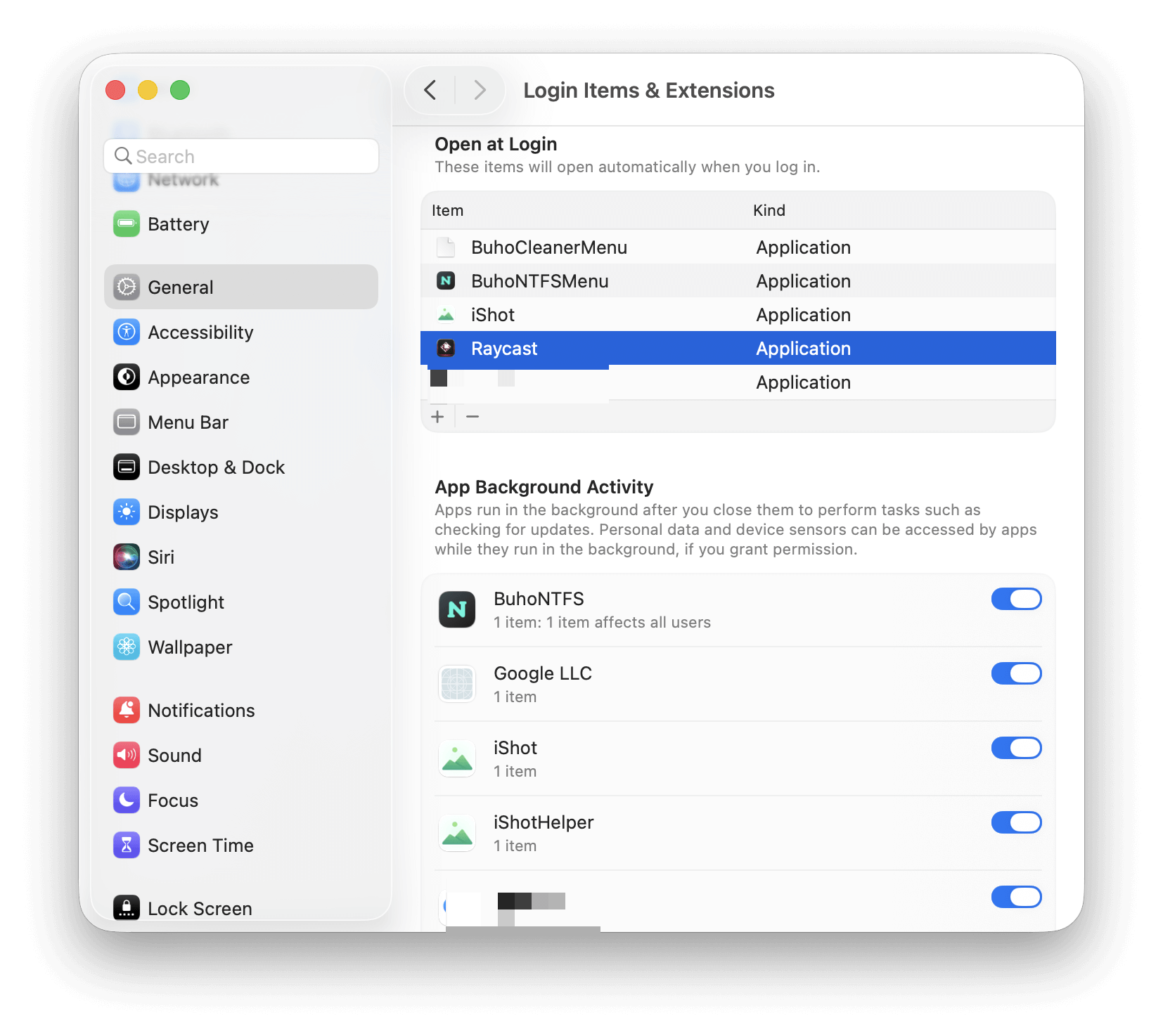 Remove Login Items on macOS Tahoe