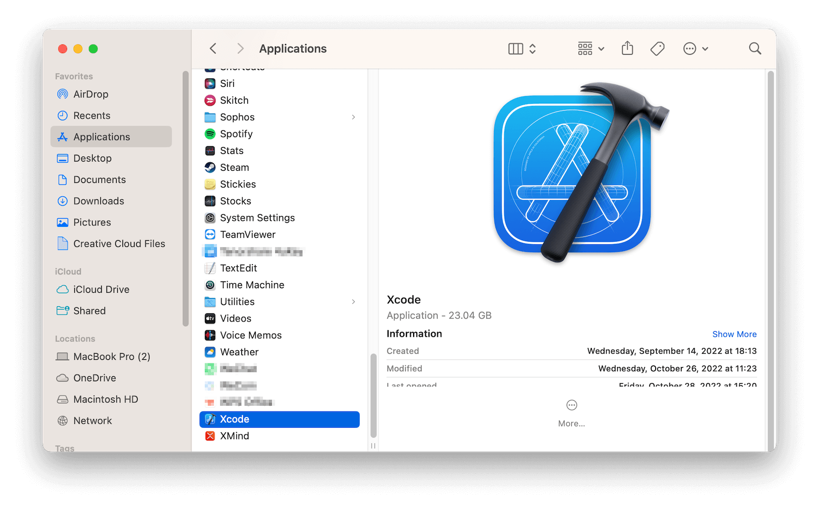 Manually Uninstall Xcode on Mac with Finder