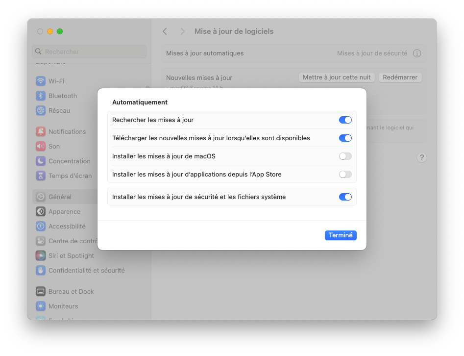 Mettre à jour votre Mac